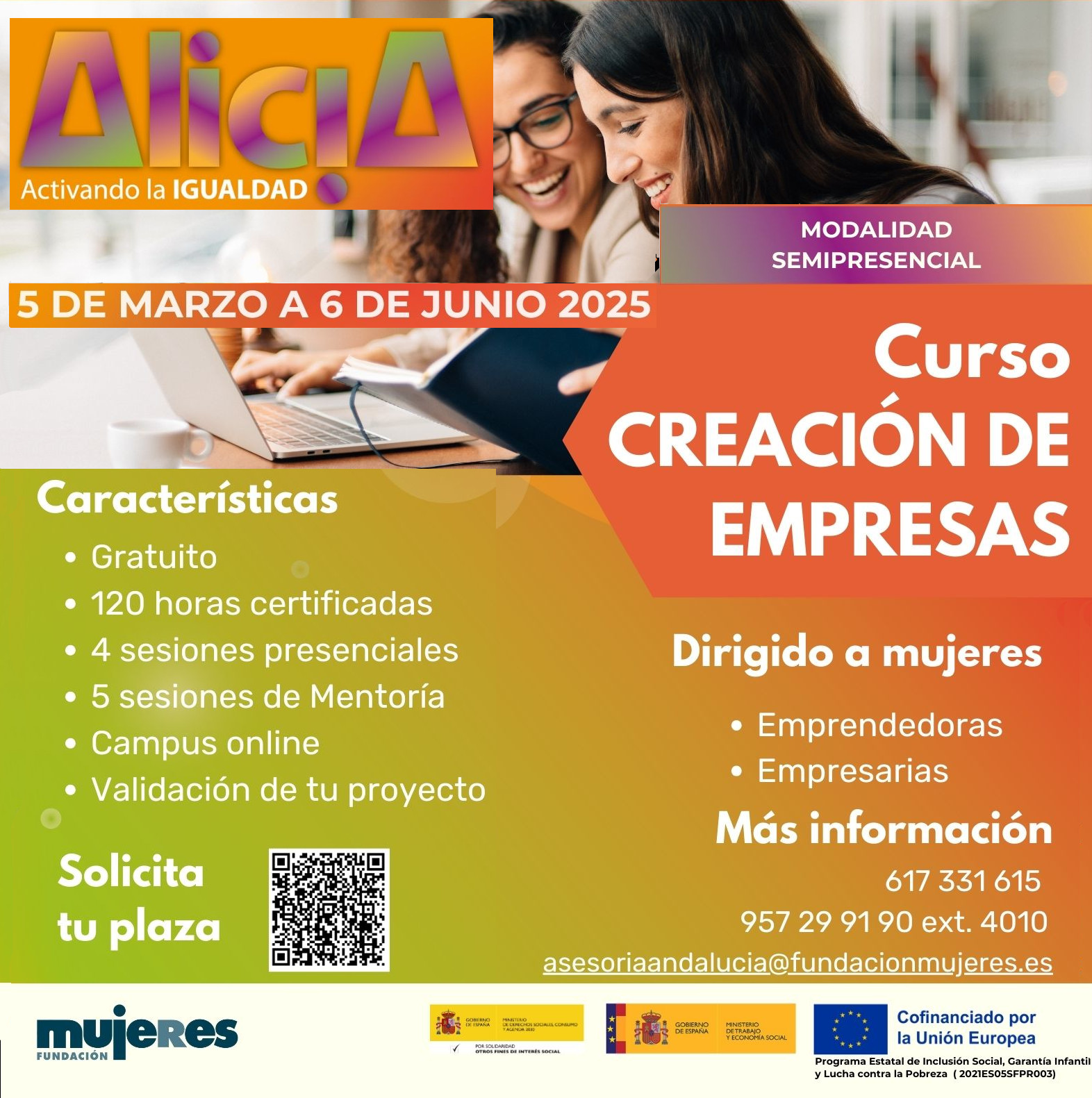 Curso de Creación de Empresas Andalucia 2025